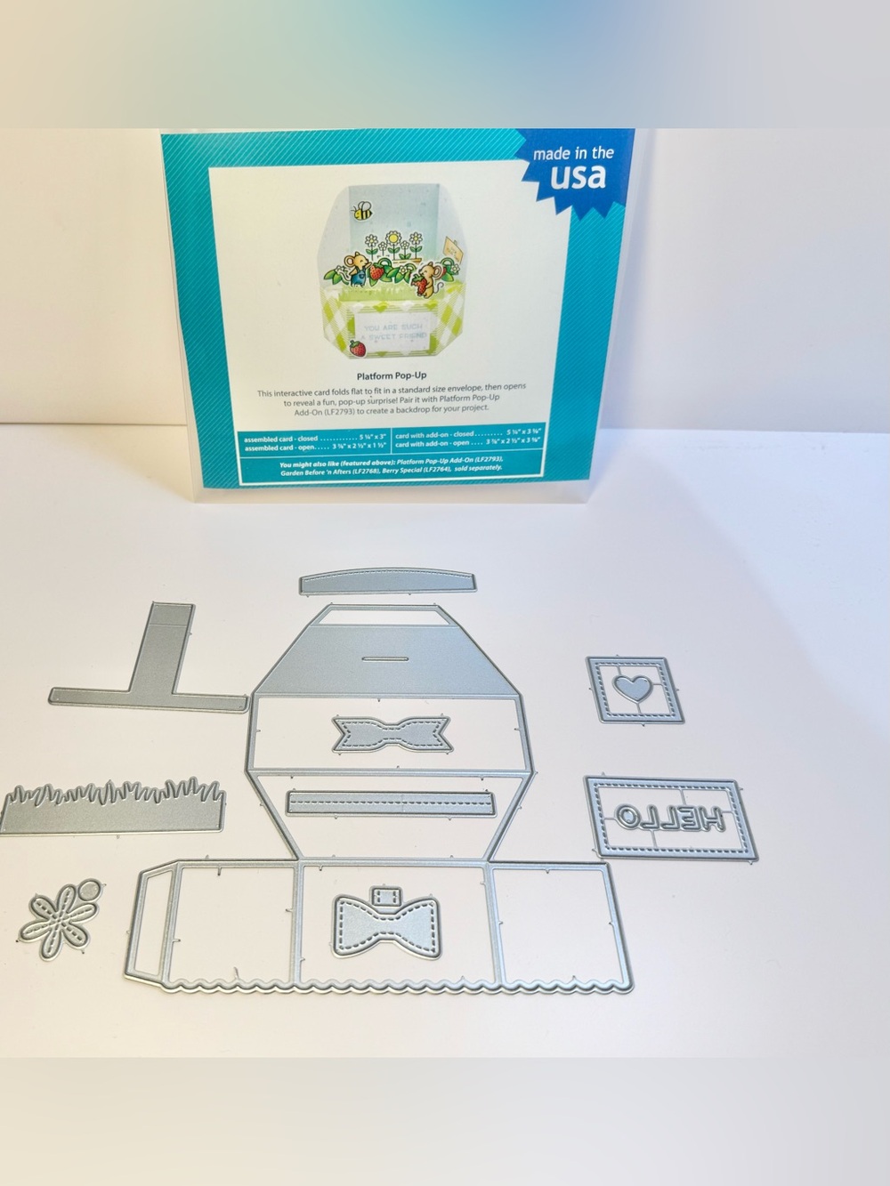 Lawn Fawn plat form pop up lawn cuts custom craft dies